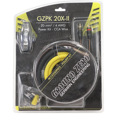 Ground Zero 20 mm2 cable kit