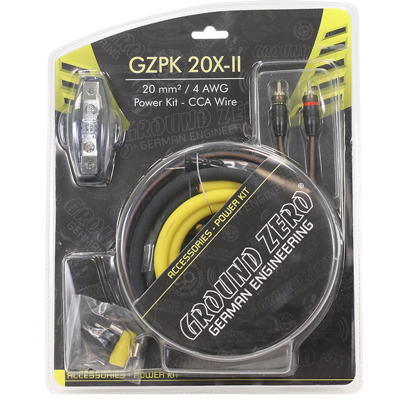 Ground Zero 20 mm2 cable kit