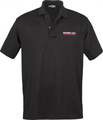 Ground Zero black polo shirt with GZ logo XL