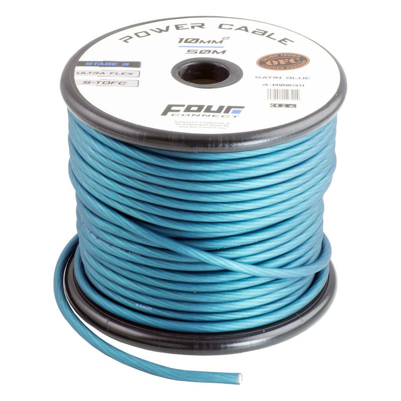 FOUR Connect 4-800311 STAGE3 10mm2 Satin Blue S-TOFC power cable