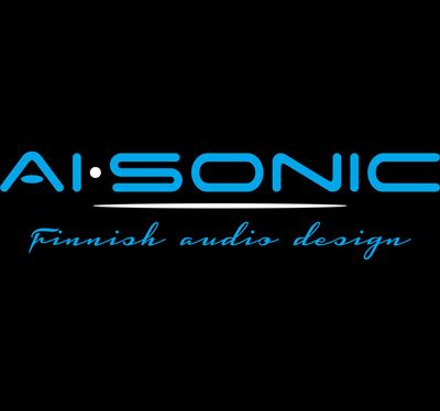 AI-SONIC STICKER blue 180x44mm