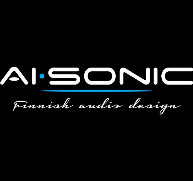 AI-SONIC STICKER white 180x44mm