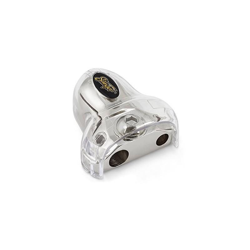 Positive/Negative Battery Terminal to Single 4GA and Single 8GA Outputs - 1 Per Pack