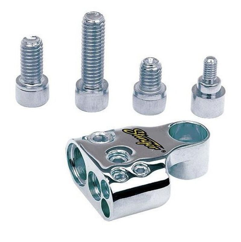 Stinger GM Positive/Negative Battery Terminal to Single 1/0GA, Single 4GA and Dual 8GA Outputs