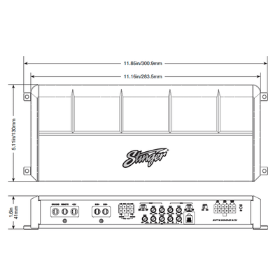 Micro 5-Channel 1000 Watt Marine Amplifier