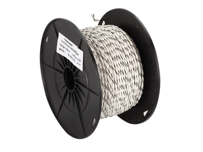 ACV Speaker cable twisted 2x0.75mm² white/white-black 100m