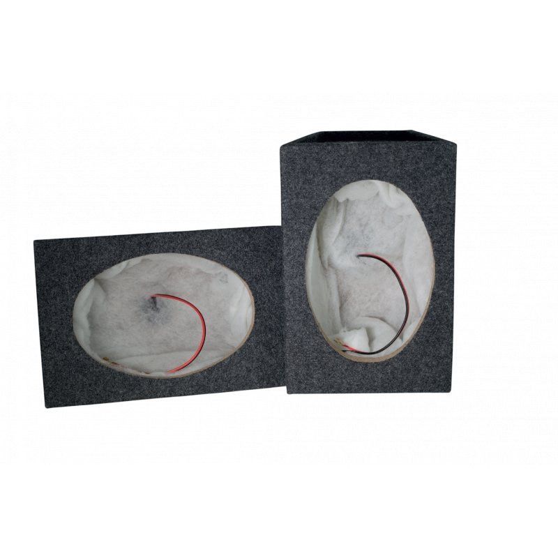 Stinger 6x9 Hatchback Speaker Enclosure - Grey (Pair)