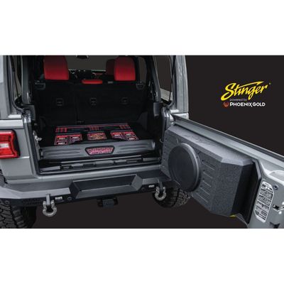 Phoenix Gold Tailgate 12-Inch Subwoofer Enclosure Speaker | 2007-2022 Jeep Wrangler 2-Door and 4-Door JK/JL Models