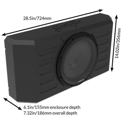 Phoenix Gold Tailgate 12-Inch Subwoofer Enclosure Speaker | 2007-2022 Jeep Wrangler 2-Door and 4-Door JK/JL Models