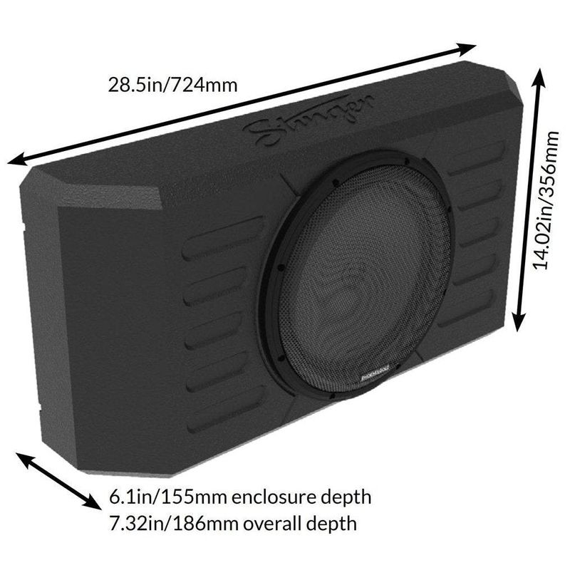Phoenix Gold Tailgate 12-Inch Subwoofer Enclosure Speaker | 2007-2022 Jeep Wrangler 2-Door and 4-Door JK/JL Models
