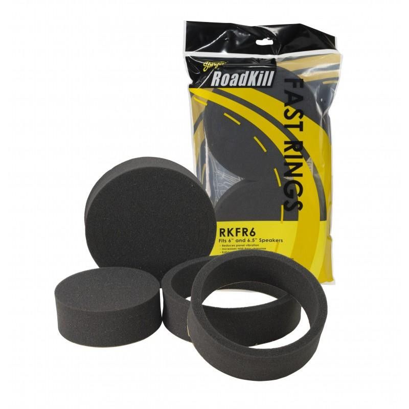 Stinger Roadkill Fast Rings RKFR6 | 3 Pc Foam Ring System for 6" and 6.5" Speakers | Pair