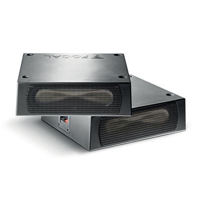 Focal ISUBTWIN 2 x Under Seat Car Subwoofer Speakers | 200W Maximum Power | Ultra-compact & Easy Installation