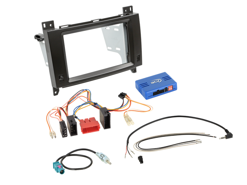 ACV 621190-37-3  2-DIN Kit Mercedes Vito 2014-2024 ISO SWC/antenna passiv