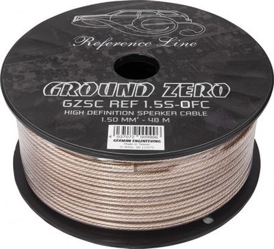 Ground Zero Kaiutinkaapeli 2 x 1.50mm² / 14.7 AWG / 48 m