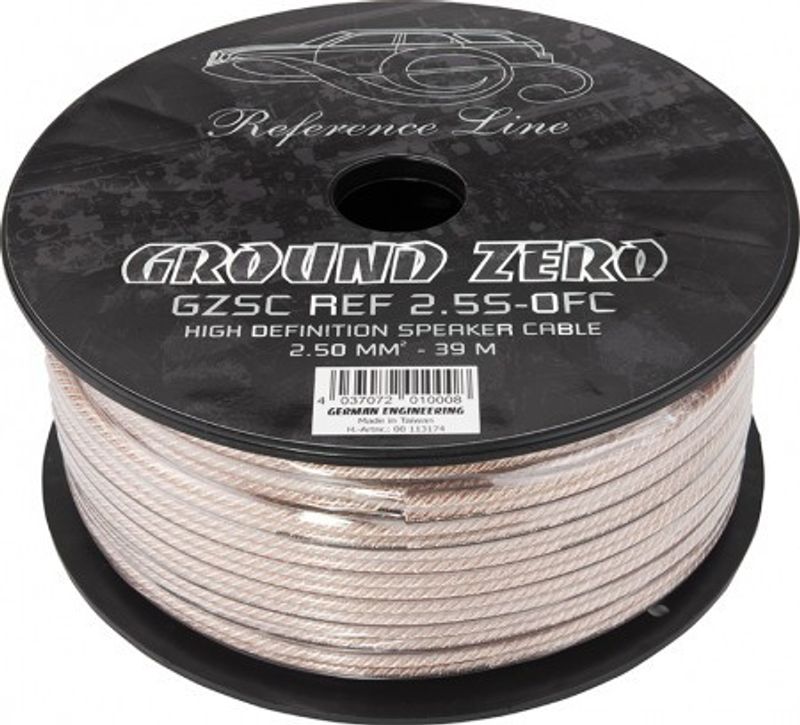 Ground Zero Kaiutinkaapeli 2 x 2.50mm² / 10.3 AWG / 39 m