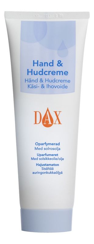 B39    Handkräm och hudkräm Dax  250 ml/tub   MAX 3ST PER BESTÄLLNING