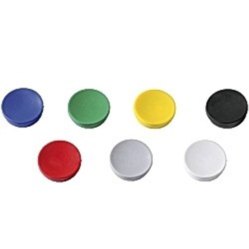 D26    Magnet 30mm  blandade färger   max 3 pkt per beställning