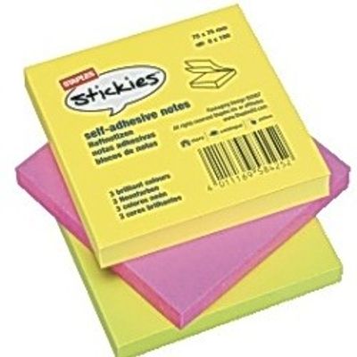 D8   Post it block (notes)  6 st./pkt.   Max 3 paket per beställning