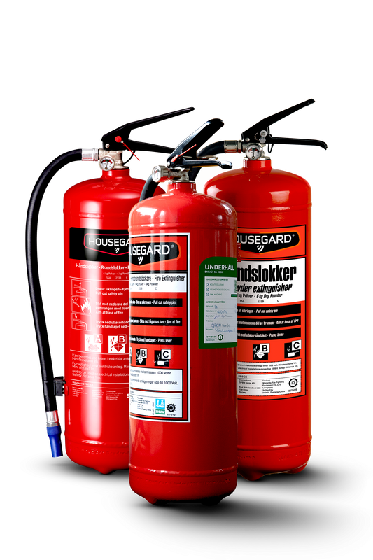Pulversläckare 6 kg Reuse – Återbrukad ABC Brandsläckare 55A