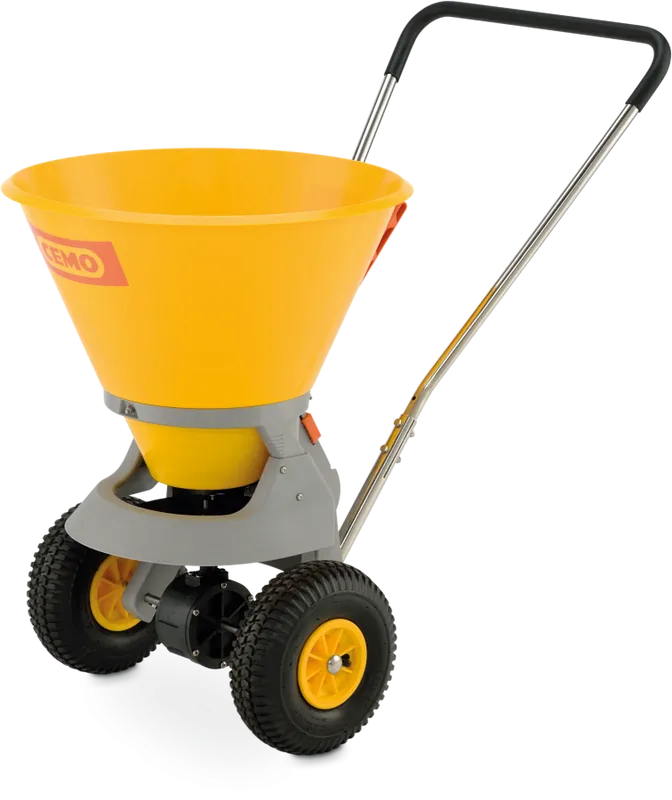 CEMO Sandspridare SW 35-C – Kompakt Grusmaskin med Kompositram för Hem och Kommersiellt Bruk, 35 L, Spridningsbredd 1–4 m
