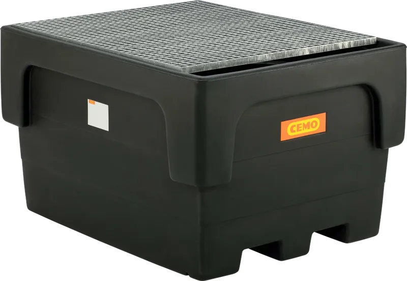 CEMO IBC-Spillbehållare 1100/1-PE – Uppsamlingstråg för 1 IBC-Behållare, 1100 L, 1500 kg