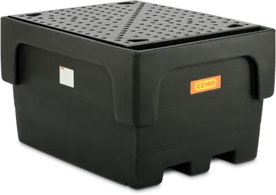 CEMO IBC-Spillbehållare 1100/1-PE – Uppsamlingstråg för 1 IBC-Behållare, 1100 L, 1500 kg