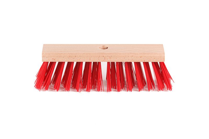 Plastkvast 30cm, borst polypropylen, trärygg