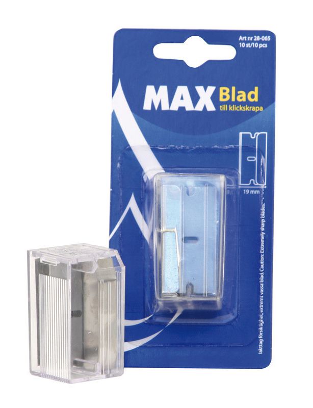 Blad för Klickskrapa 10 blad per ask, 4 cm bred