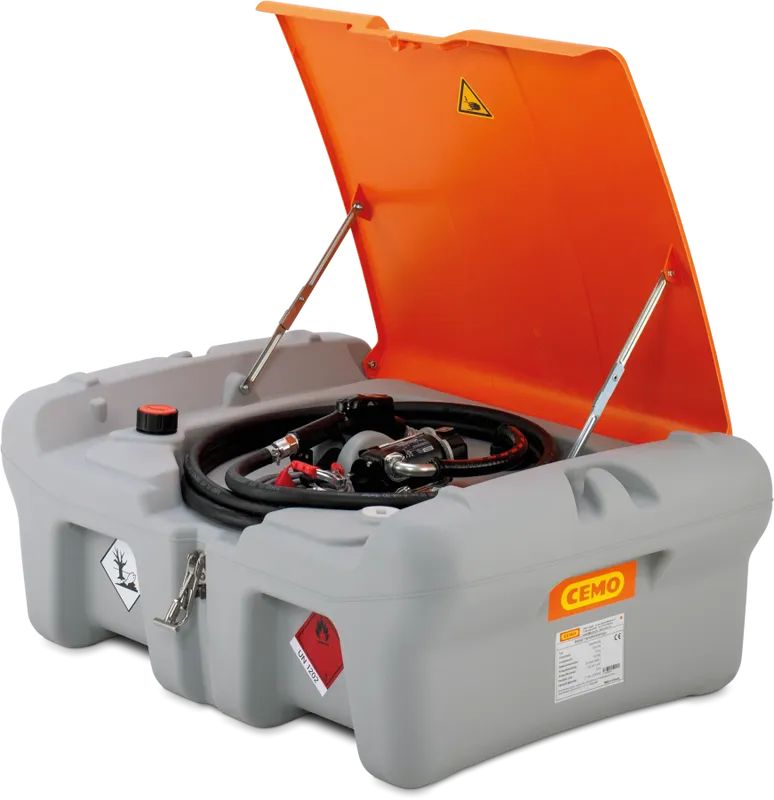 CEMO DT-Mobil Easy Pick-up 210 L – Mobil Dieseltankstation för Lastflak, ADR-godkänd, 12V