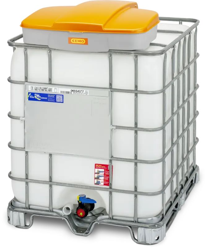 IBC Påfyllningstratt med Lock – CEMO för Spillfri Hantering