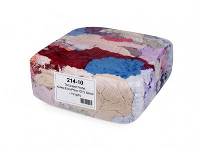 Torktrasor Frotté, Kulörta Extra Prima 100 % Bomull – 10 kg/frp