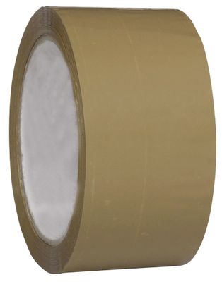 Packtejp PP/Hotmelt 50mm x 66m, Brun