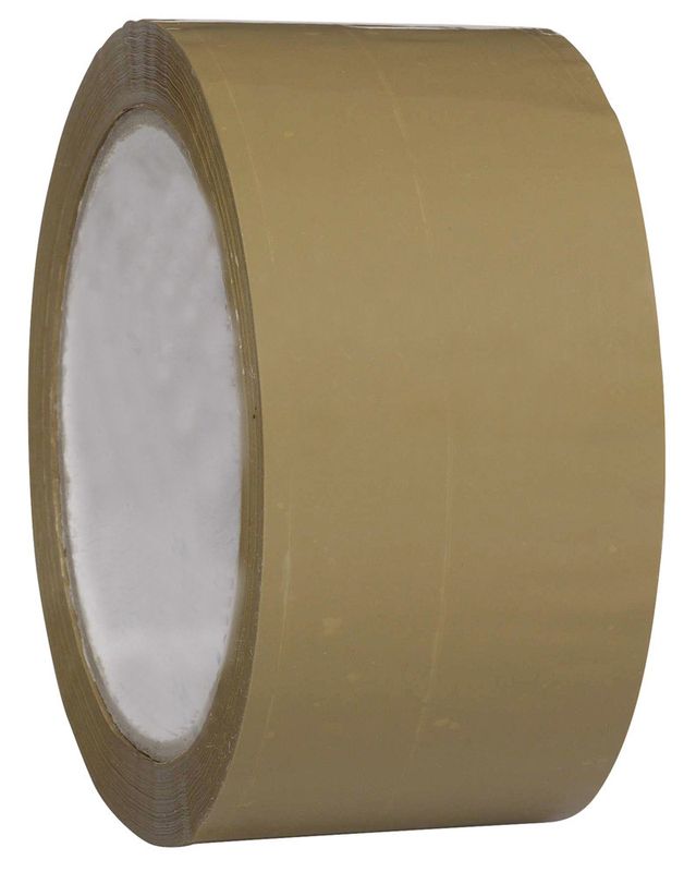 Packtejp PP/Hotmelt 50mm x 66m, Brun