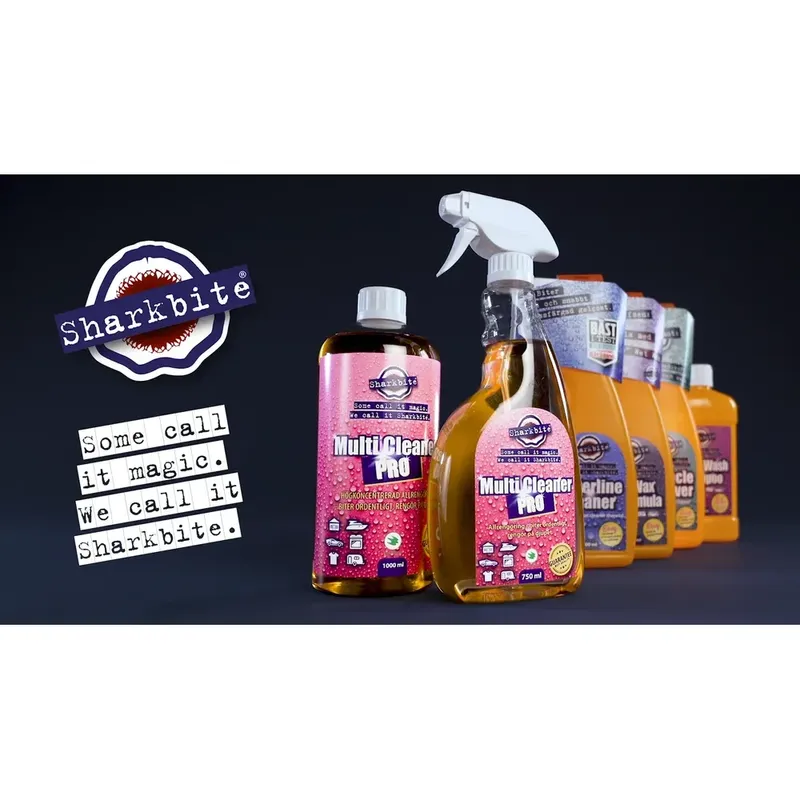 Sharkbite Multi Cleaner PRO – Högkoncentrerat Allrengöringsmedel för Båt, Bil, Husvagn & Hem, 750 ml