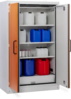 CEMO PROline 12/20 Säkerhetsskåp Typ 90 – Brandklassat Kemikalieskåp 90 min, 66 liter