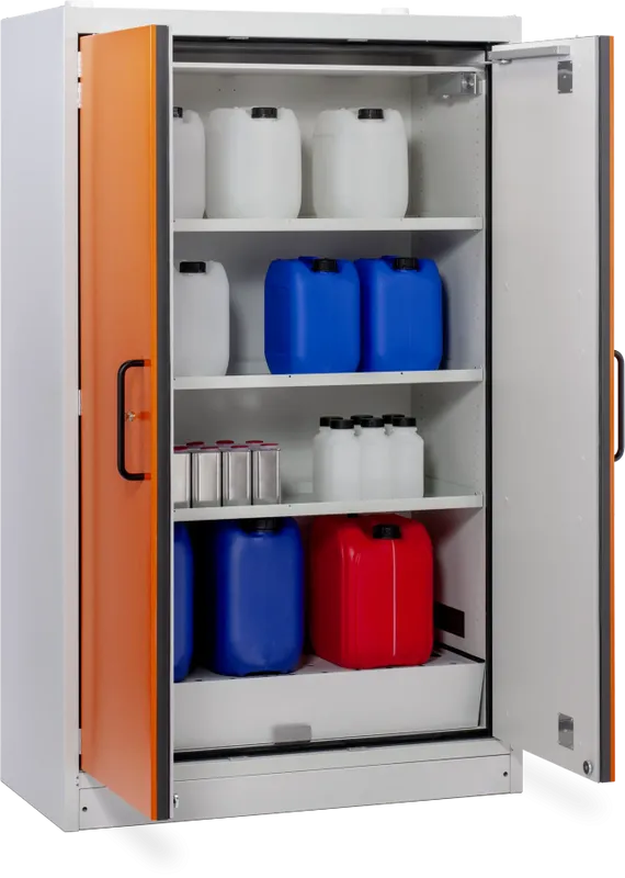 CEMO PROline 12/20 Säkerhetsskåp Typ 90 – Brandklassat Kemikalieskåp 90 min, 66 liter