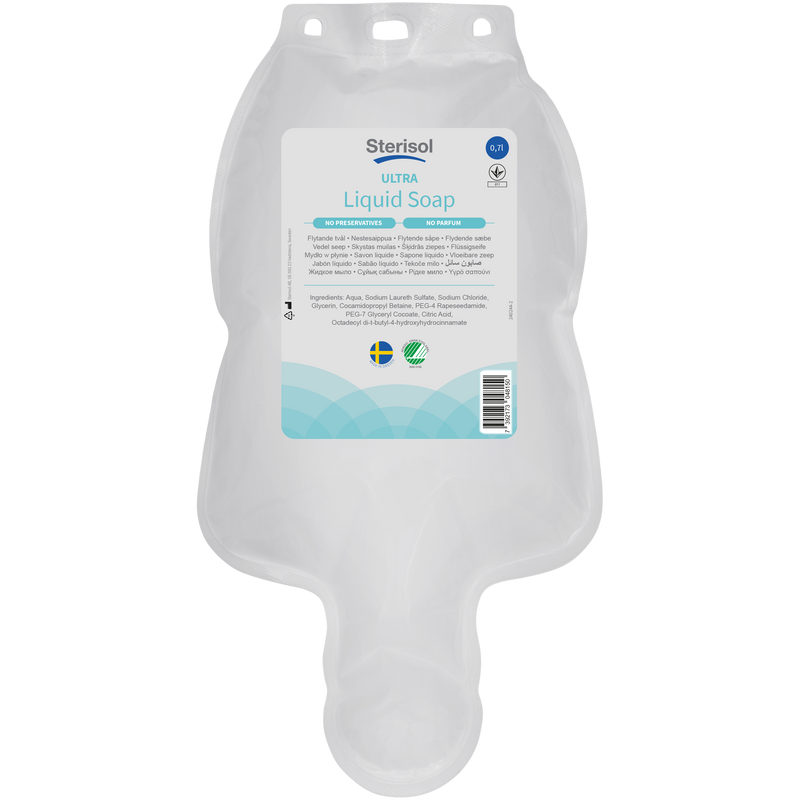 Sterisol Ultra Liquid Soap 700 ml - oparfymerad, 12 st/frp