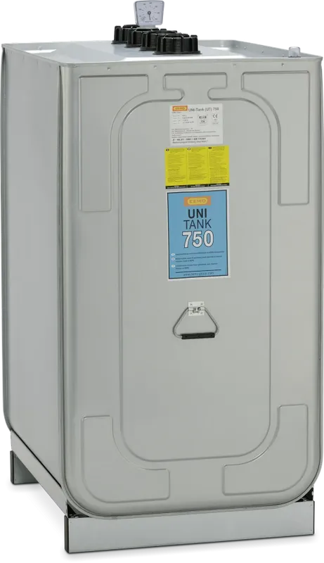 CEMO UNI-Tank – Stationär Lagertank i HDPE med Integrerat Spillskydd, Typgodkänd – 750 L eller 1000 L