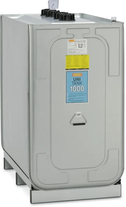 CEMO UNI-Tank – Stationär Lagertank i HDPE med Integrerat Spillskydd, Typgodkänd – 750 L eller 1000 L