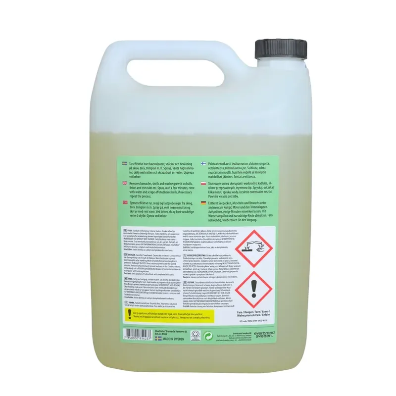 Sharkbite® Barnacle Remover – Snäck- & Kalklösare för Båt, Propeller, Drev & Båtbotten, Storpack 5L