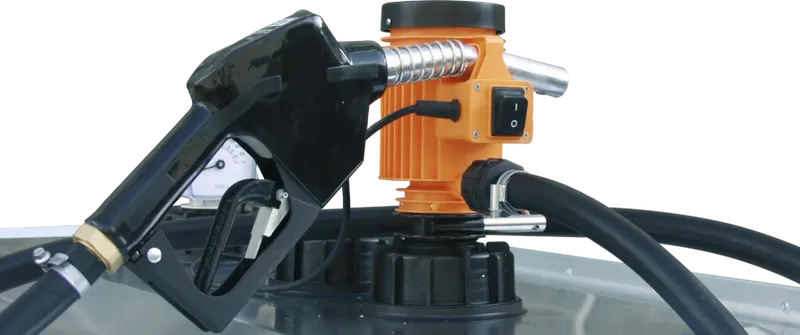 CEMO CENTRI Elektrisk Dieselpump 230V – NSA-pump 30 L/min för UNI-Tank och Standard Dieseltankar, 6 m Slang och Automatikmunstycke