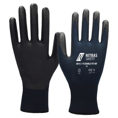 Montagehandske Nitras 8815 Flexible Fit MF – nitrilskum, touchscreen