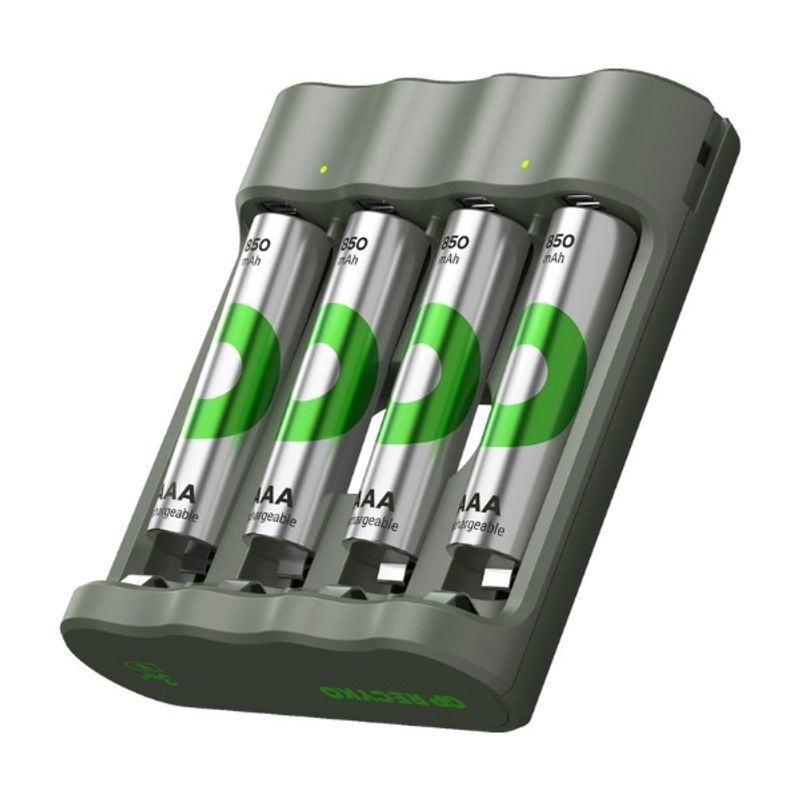 GP Recyko Everyday batteriladdare B441 (USB) inkl. 4st AAA 850mAh NiMH