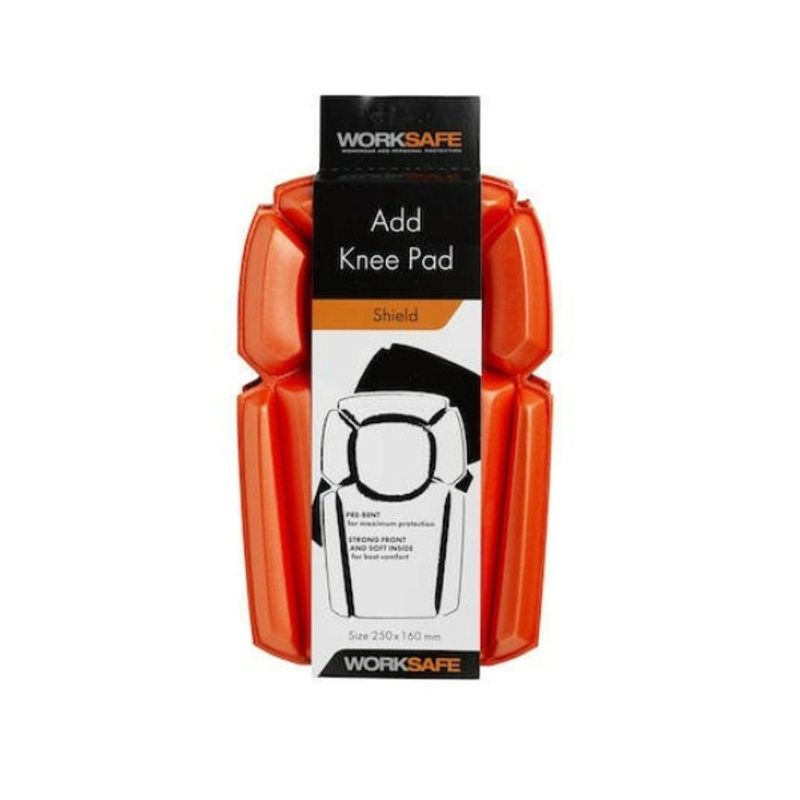 Knäskydd One Size Orange/Svart – Worksafe Knäskydd för Bygg & Installation