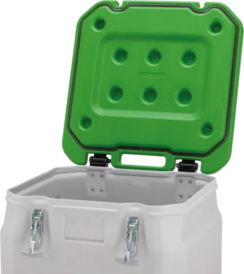 CEMO Mobil Box 250 L – ADR-godkänd Transportbehållare för Farligt Fast Gods, Grönt Lock