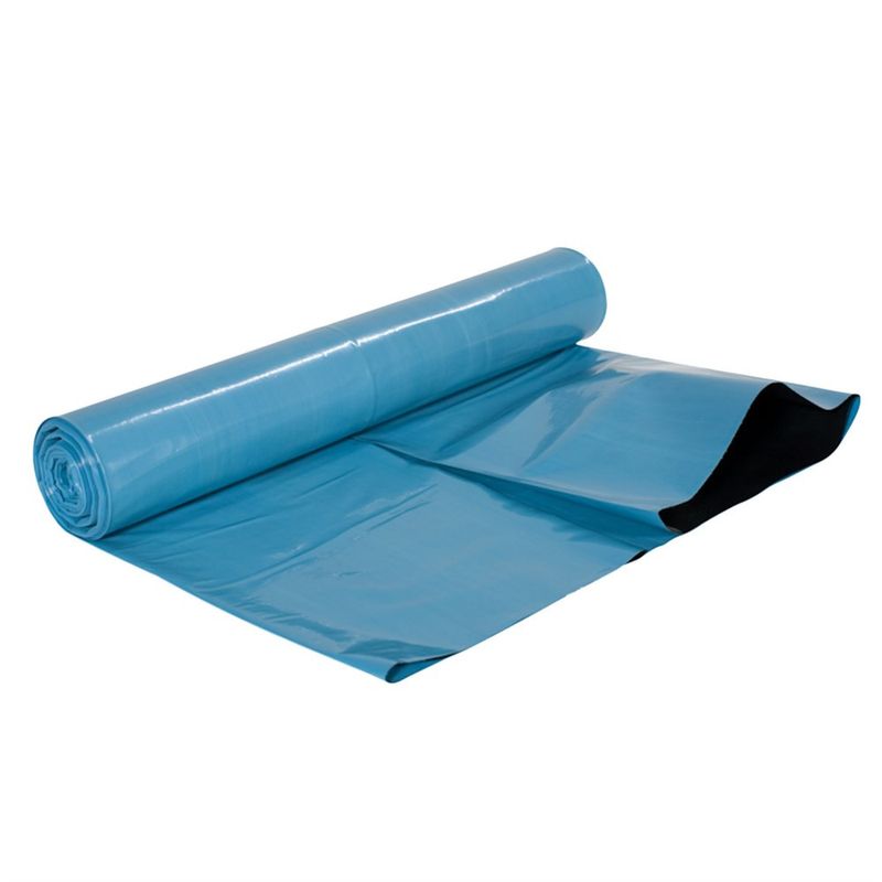 Sopsäck/Grovsäck 125L Blå/svart LDPE 55my - 25st/rl, 6rl/kart