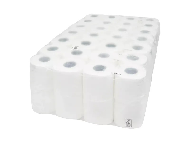 Toalettpapper 2-lag, Vit Cellulosa 27,5 m/rulle – 56 rl (1 540 m/frp)
