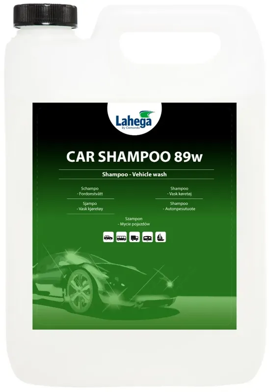 Lahega Car Shampoo 89w – Svanenmärkt Högskummande Fordonsschampo, 5L