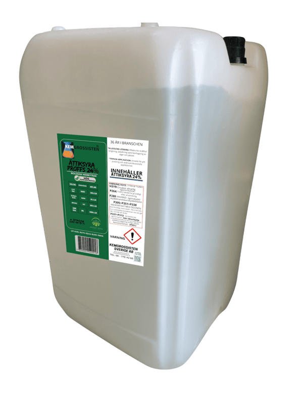 Ättiksyra 24 %, 25L