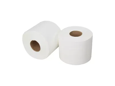 Toalettpapper 2-lag, Vit Cellulosa 44m/rulle, 48 rl (2 112 m/frp)